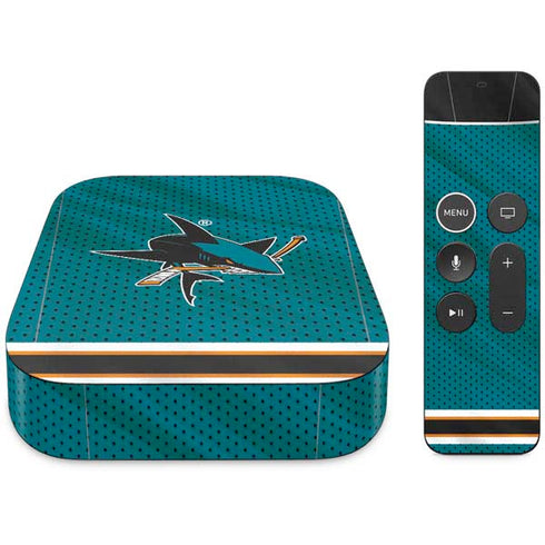 NHL San Jose Sharks Home Jersey Apple TV Skin